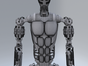 futuristic robot Model 3D