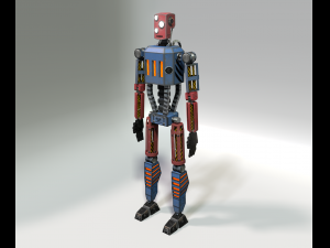 lowpoly robot Modelo 3D