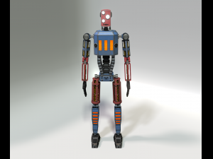 lowpoly robot Model 3D