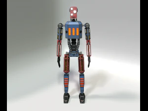 lowpoly robot 3D Model