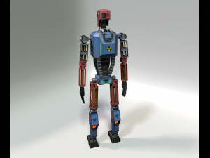 lowpoly robot Model 3D