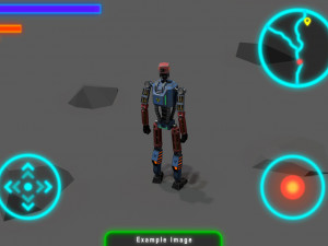 lowpoly robot Model 3D