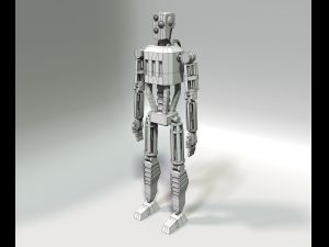 lowpoly robot Model 3D
