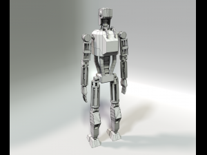 lowpoly robot Model 3D