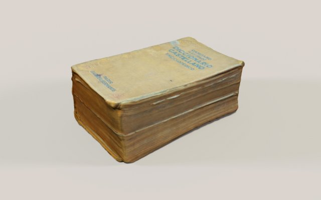 old spanish book 3D Модель .c4d .max .obj .3ds .fbx .stl .blend