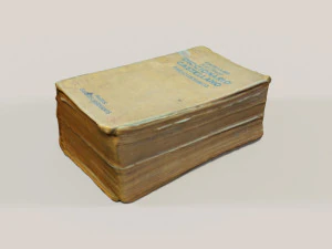 vecchio libro spagnolo Modello 3D