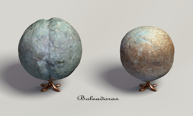 south american boleadoras Modelo 3D .c4d .max .obj .3ds .fbx .stl .blend 