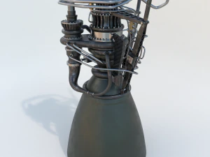 motore a razzo Spacex Raptor Modello 3D