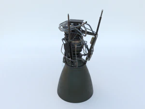 spacex raptor rocket engine 3D Model