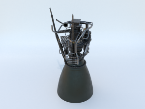 spacex raptor rocket engine Modello 3D