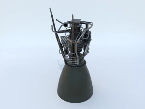 spacex raptor rocket engine 3D Model