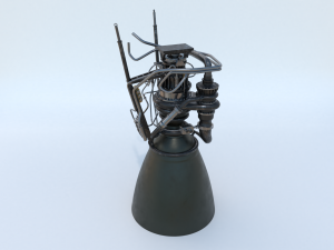 spacex raptor rocket engine Modello 3D