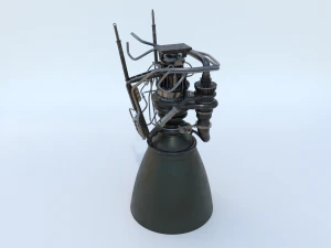 spacex raptor rocket engine 3D Model