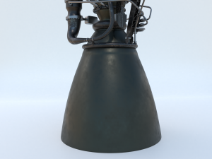 spacex raptor rocket engine Modello 3D