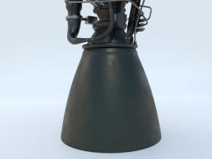 spacex raptor rocket engine 3D Model