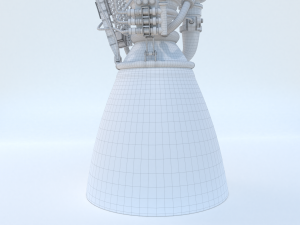 spacex raptor rocket engine Modello 3D
