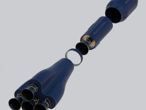Space Rocket 3D 模型