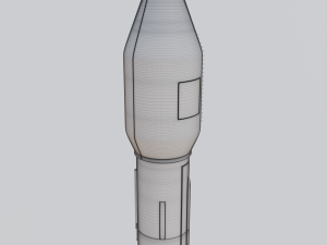 Space Rocket 3D 模型
