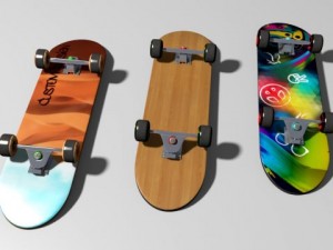 skateboard 3D 모델