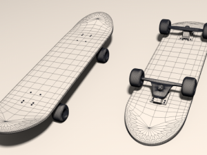 skateboard 3D 모델