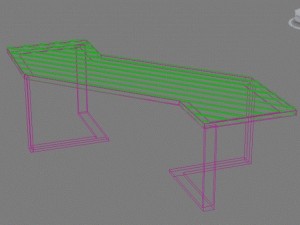 bench001 Modello 3D