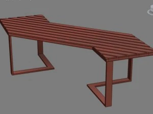 bench001 3D Model