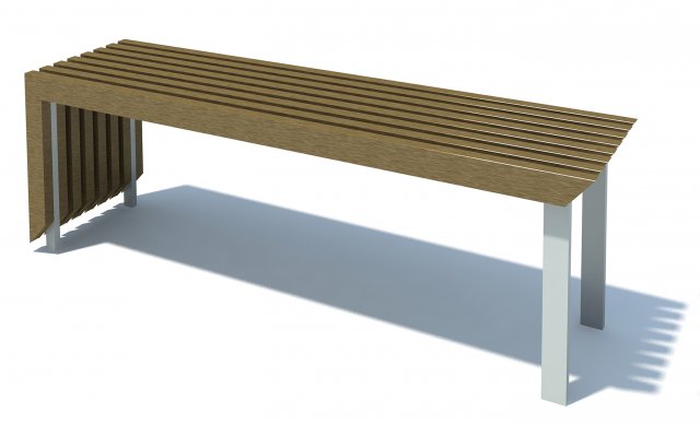 bench003 3D Модель .c4d .max .obj .3ds .fbx .stl .blend 
