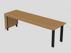 скамейка003 3D Модель