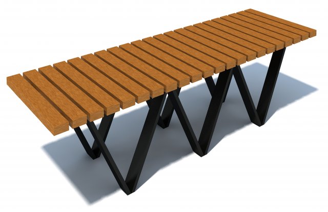 bench005 Model 3D .c4d .max .obj .3ds .fbx .stl .blend 