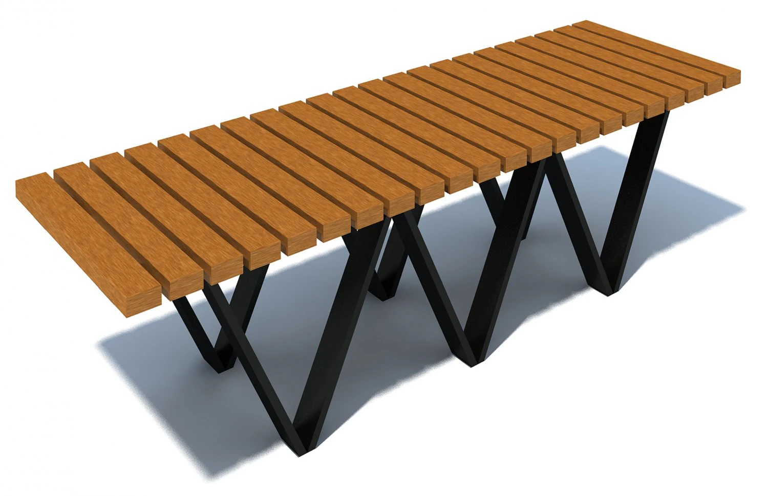 bench005 3D Model .c4d .max .obj .3ds .fbx .stl .blend 