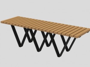bench005 Model 3D