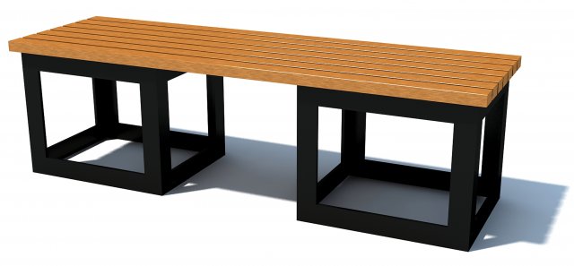 bench006 3D 模型 .c4d .max .obj .3ds .fbx .stl .blend 
