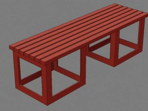 bench006 3D Model