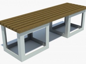 bench006 3D 模型