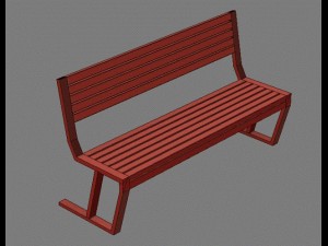 bench007 Model 3D
