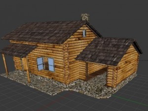 house wood Modelo 3D