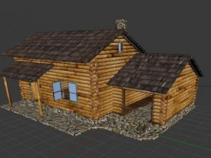 house wood 3D Model