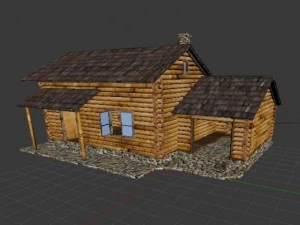 house wood 3D Model