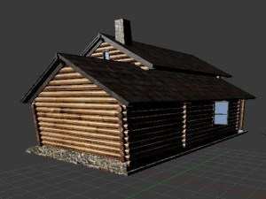 house wood 3D Model