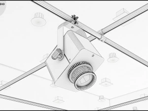 Virtual TV Studio News Set 27 3D Model