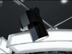 Virtual TV Studio News Set 27 3D Model