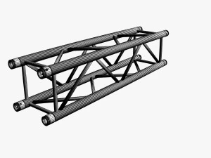 treli&ccedil;a quadrada segmento reto 21 Modelo 3D
