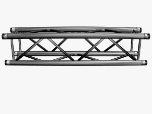treli&ccedil;a quadrada segmento reto 21 Modelo 3D