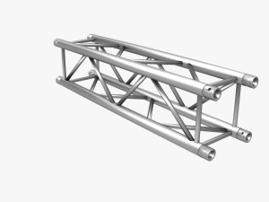 square truss straight segment 21 3D Model