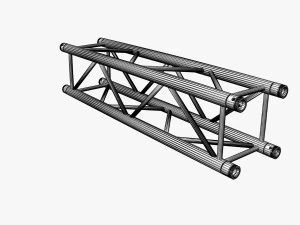 treli&ccedil;a quadrada segmento reto 21 Modelo 3D