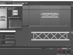 square truss straight segment 21 3D Model