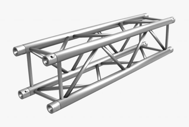square truss straight segment 21 3D Model .c4d .max .obj .3ds .fbx .stl .blend 
