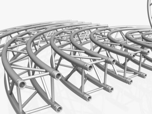 circle square truss modular collection - 10 pcs modular 3D 모델