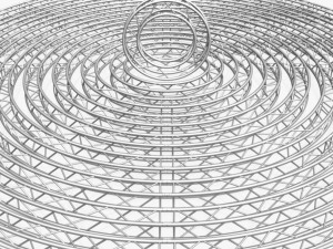 circle square truss modular collection - 10 pcs modular 3D Модель