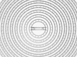 circle square truss modular collection - 10 pcs modular 3D Модель